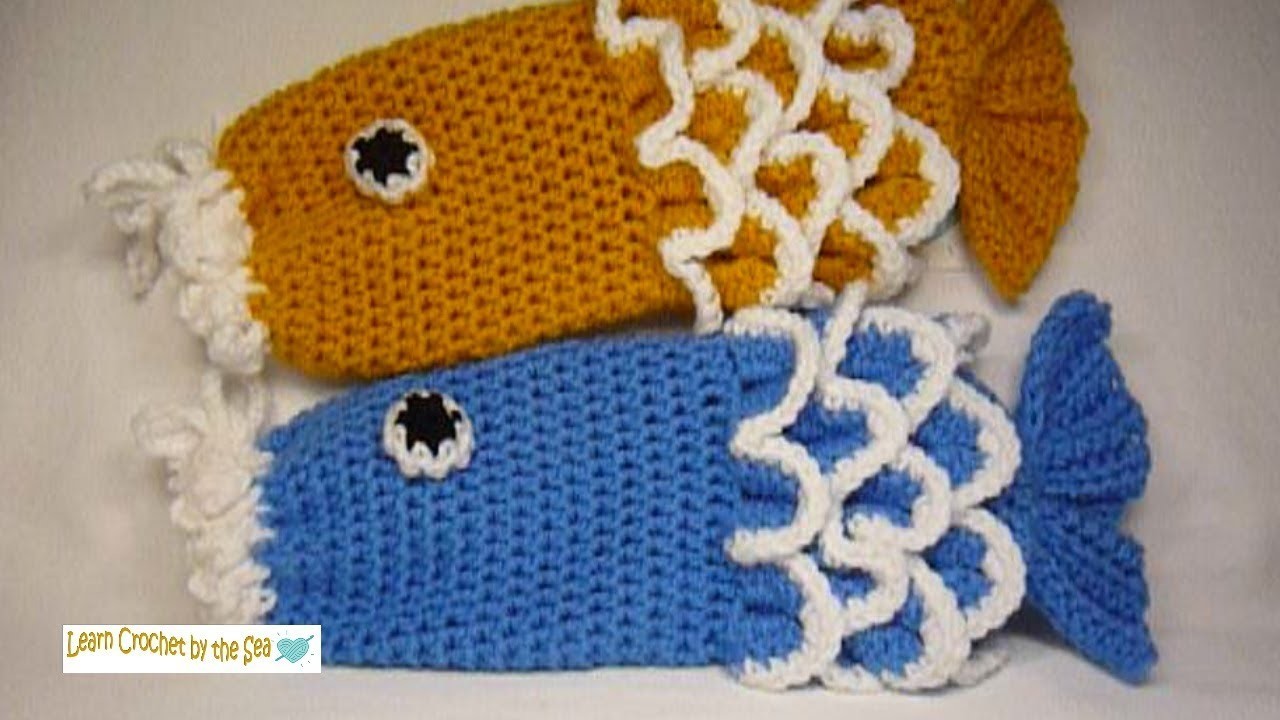 How To Crochet Your Little Sailor A Fish Bag For All Their Little Treasures O Free Pattern Below