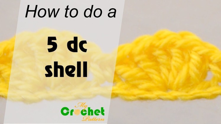 How to do a 5 double crochet shell - Crochet for beginners