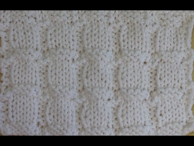 How to knit block stitch