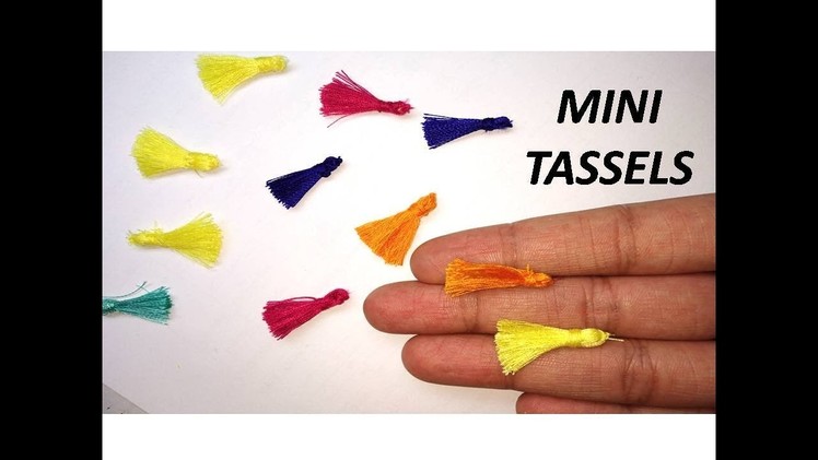How to make mini tassels. DIY tassels at home. How to make mini tassels at home very easy