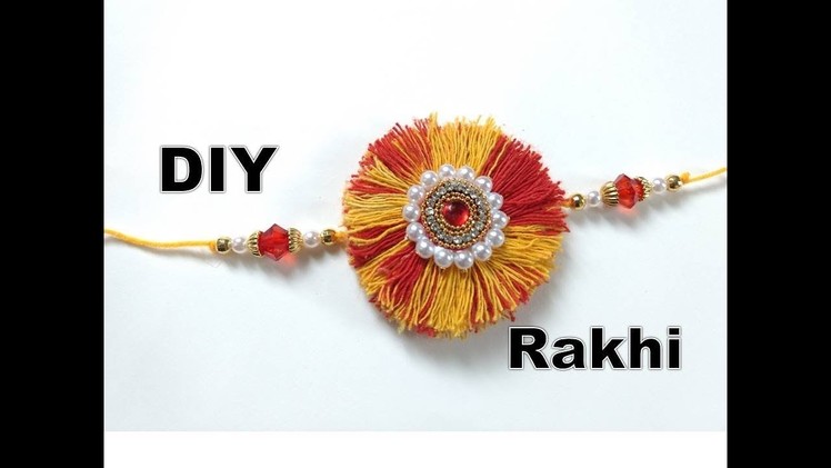 How to make Rakhi at home | Easy Rakhi Making Design | Moli rakhi making | Latest rakhi design 2018