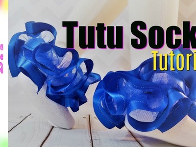 How to make Ribbon Trim Tutu Socks