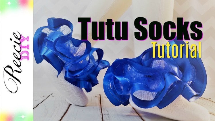 How to make Ribbon Trim Tutu Socks