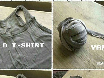 How To Make Tshirt Yarn From Old Tshirt -DIY Old Tshirt in Tamil - Neidhal