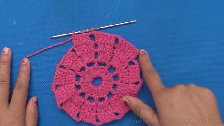 New !! Beautiful Crochet Pattern at Home | Woolen Crafts | DIY Table Mat | Thalpos