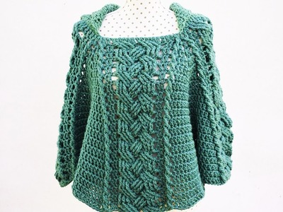 Poncho or coat of woman to crochet MAJOVEL very easy and fast #crochet #ganchillo # easy