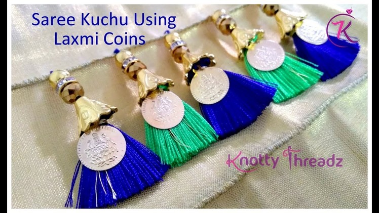 #sareekuchu #laxmicoins #tassels How to make Baby Kuchu using Laxmi Kaasu |Double Colour Saree Kuchu