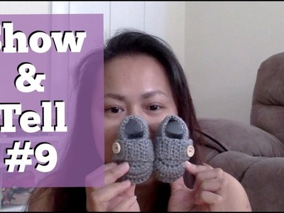 Show and Tell #9 - mini yarn haul, knit and crochet wips