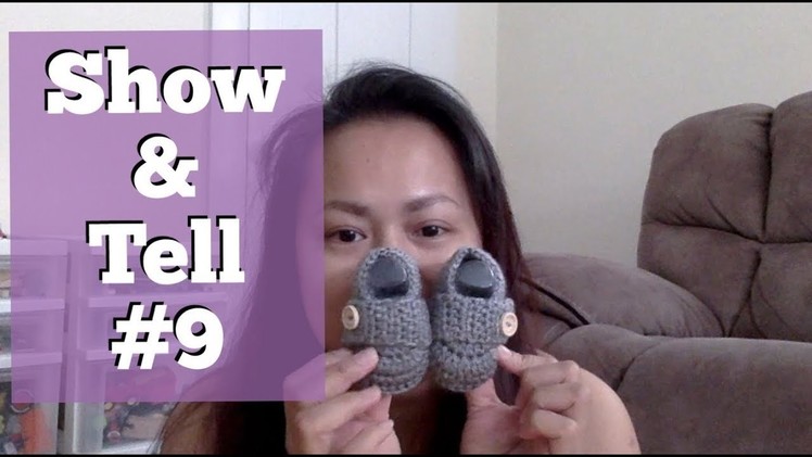 Show and Tell #9 - mini yarn haul, knit and crochet wips