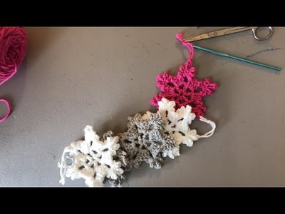 Simple crochet snowflake ❄️. Christmas crochet ornaments.