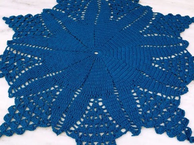 WOW !!! Crochet Pattern at Home | Beautiful Design Rumal | Woolen Crafts | DIY Table Mat | Thalpos