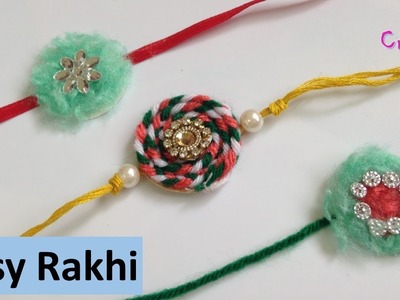3 easy wool rakhis | how to make rakhi at home | rakhi making | rakshabandhan | rakhi