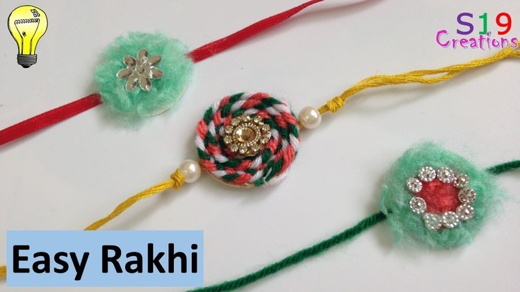 3 easy wool rakhis | how to make rakhi at home | rakhi making | rakshabandhan | rakhi