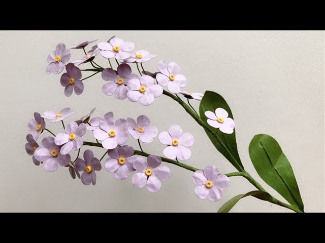ABC TV | How To Make Forget Me Not Flower With Shape Punch - Craft Tutorial