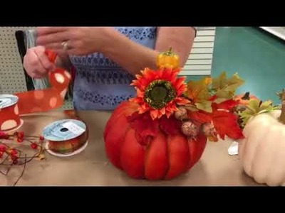 Dee’s teaches how to make sit arounds Fall home decor pumpkins. DIY fall decorations