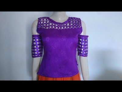 Designer top for skirt.lehenga cutting and stitching| how to make top. blouse for skirt.lehenga