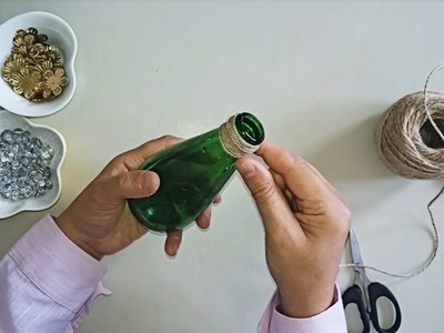 DIY Glass Bottle Decoration | How to Decor Empty Bottle