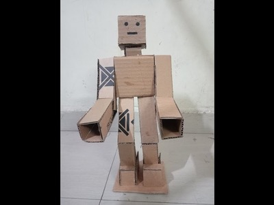 DIY: how to make robot model with cardboard  - best out of waste craft
