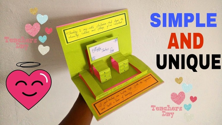 DIY teacher's day card || how to make card for teacher's || teacher's day gift ideas