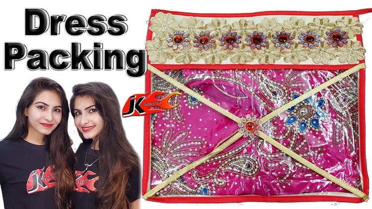 Easy Wedding Trousseau packing - How to pack Indian Dress - JK Wedding Craft 155