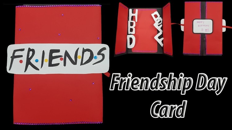 F.R.I.E.N.D.S card | DIY  how to make cards for friends | cards for friendship day | JK Arts 1438