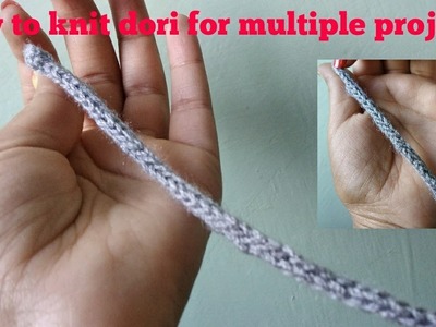 How make dori #icordknitting#knittingdori in Hindi. ( English subtitles)
