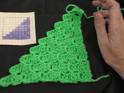 How to Crochet the Corner-to-corner Stitch (Left Handed)