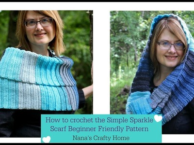 How to Crochet the Simple Sparkle Scarf a Beginner Friendly Pattern!
