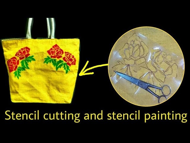 How to Cut Stencil for Easy and Fast fabric painting