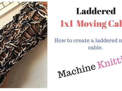 How To Knit a Moving 1x1 Cable With Laddered Effect,