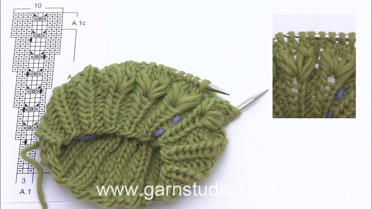 How to knit a textured border