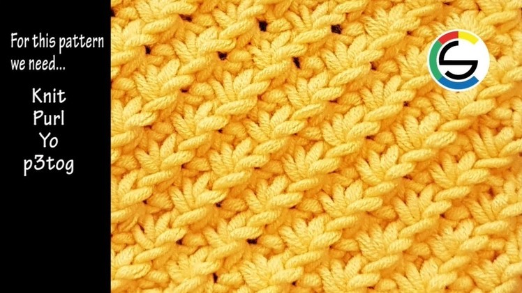 How To Knit Daisy Stitch : Knitting Pattern 014 (CHIC Studio)