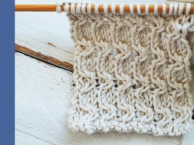 How to knit the Crests stitch: dense and textured - So Woolly