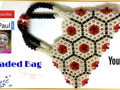 How to make a beaded 18 flower Hand Bag-Part 1