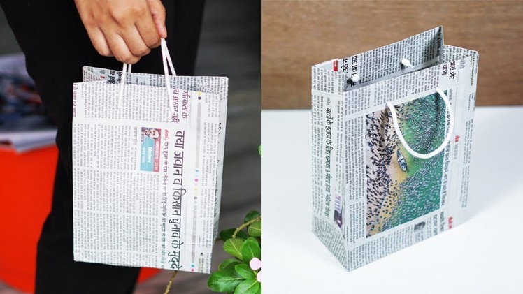 How to Make a Paper Bag with Newspaper – Paper Bag Making Tutorial 'Very Easy'