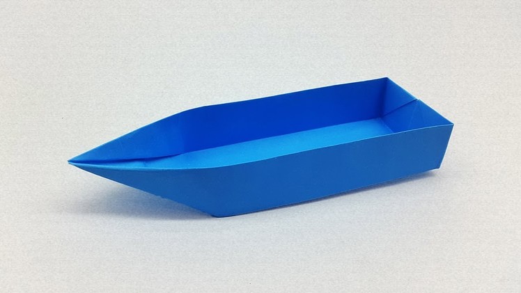 How to Make a Paper Boat (Canoe) for Kids that Floats - Origami Boat Tutorial