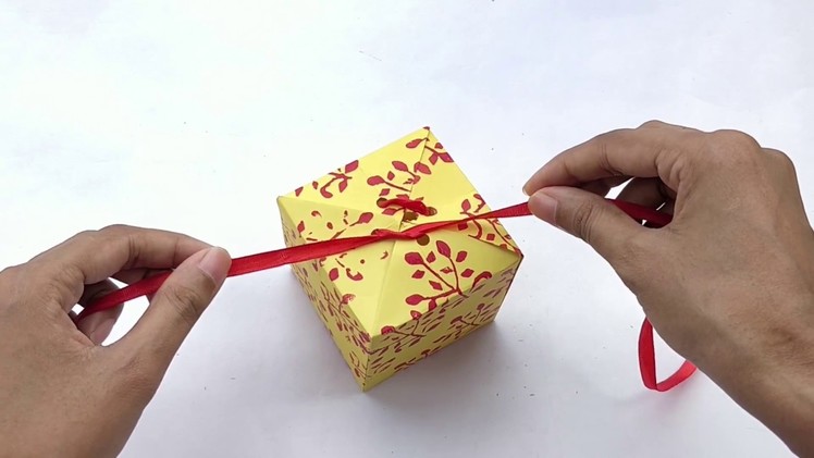 How To Make A Paper Gift Box That Opens And Closes