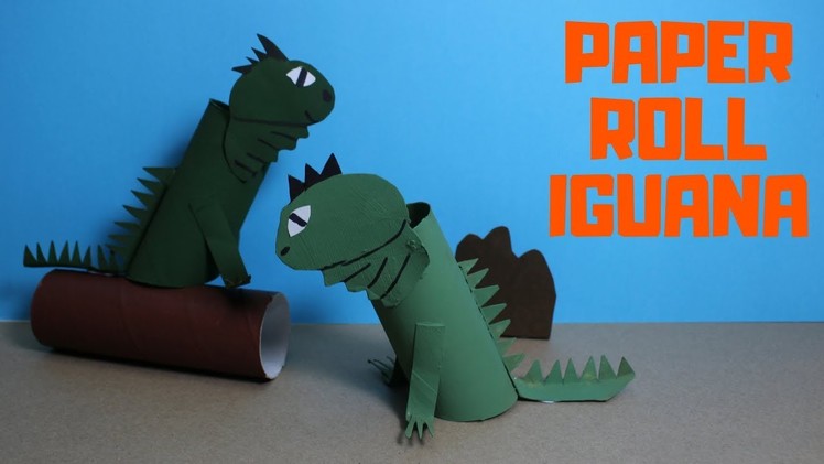 How to Make a Paper Roll Iguana