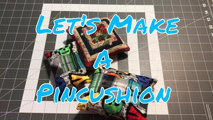 How to make a pincushion using the scrappy calculator strips - A sew with me video