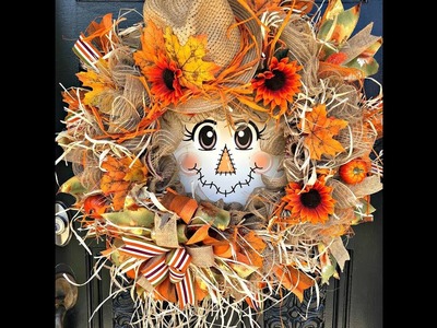 How to make a Scarecrow Fall Wreath