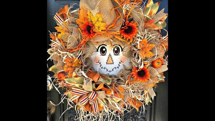 How to make a Scarecrow Fall Wreath