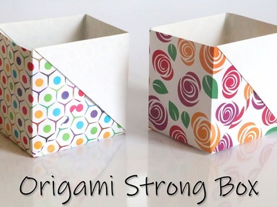 How to Make a Strong Box from Paper | Easy Origami Tutorial