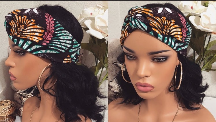 HOW TO MAKE A TURBAN HEADBAND WITH ELASTIC BACK