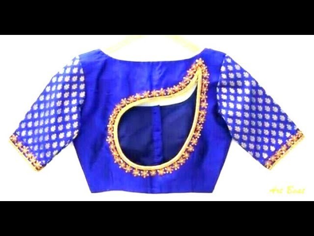 How to make . beautiful back front neck blouse new design