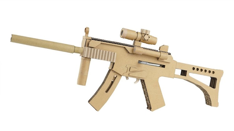 How To Make Cardboard Gun | Amazing MP5 That Shoots