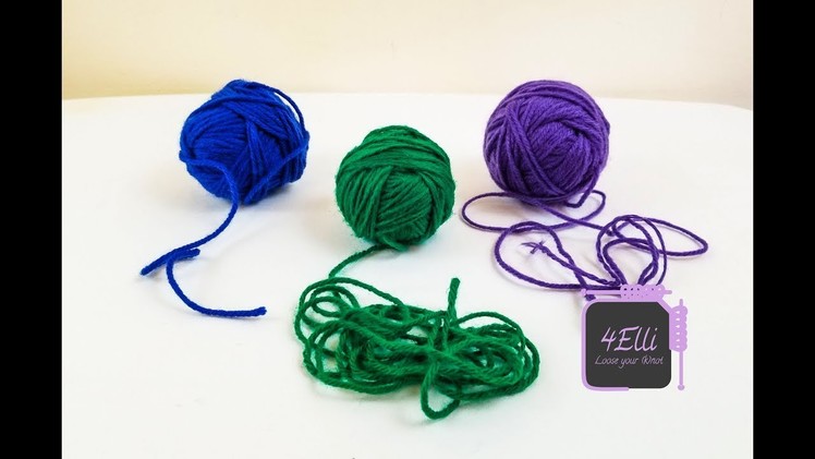 How to make center pull balls of yarn (EN)