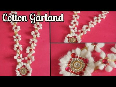 How to make cotton garland- Beautiful cotton Garland for God