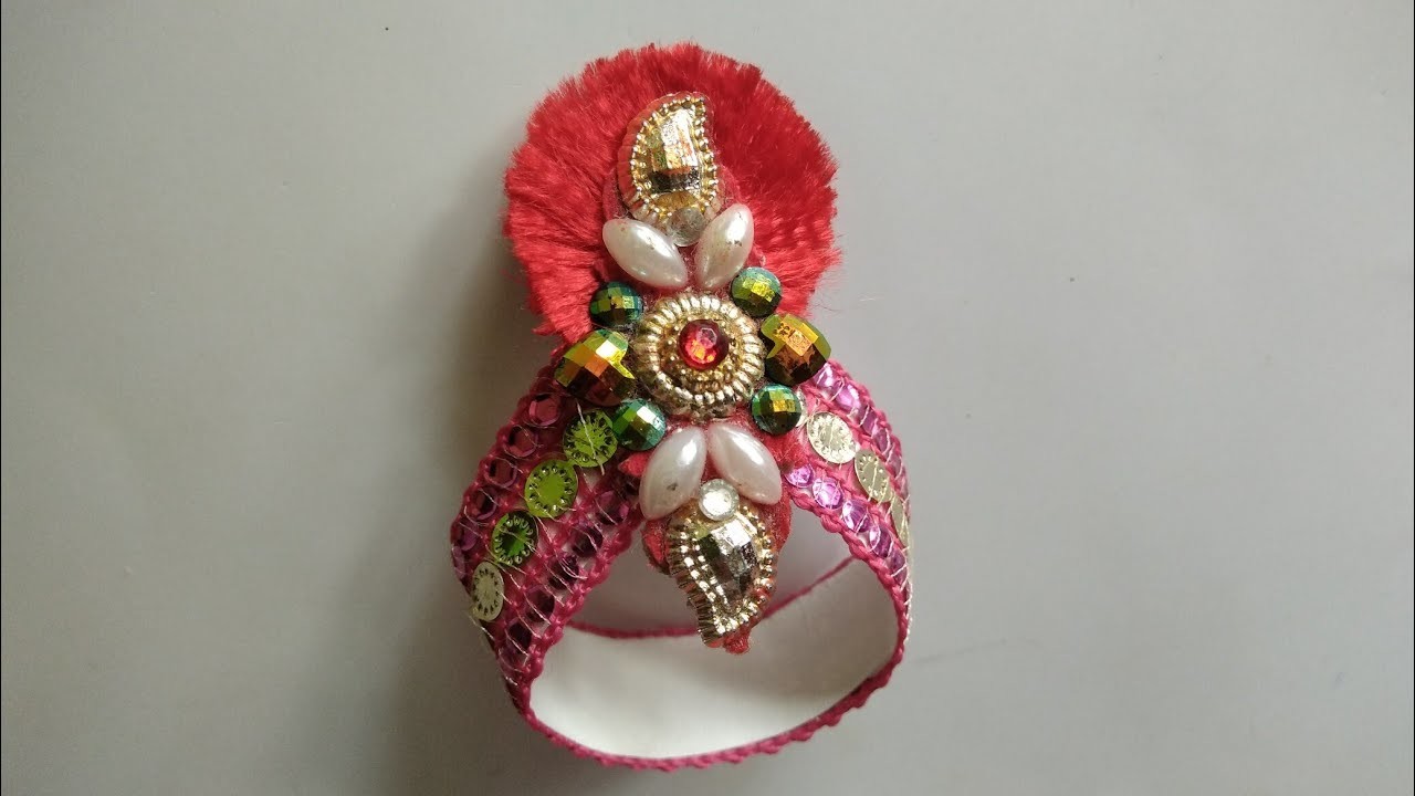 how-to-make-crown-for-krishna-gopala