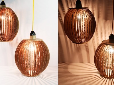 How To Make Decorative Lights From Cardboard, Easy and Simple Crafts