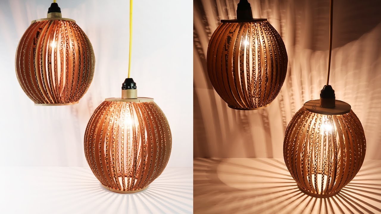 How To Make Decorative Lights From Cardboard, Easy and Simple Crafts